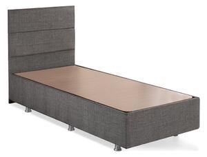 Woody Fashion Osnova i uzglavlje kreveta za jednu osobu, Sivo, Silver - Grey (90 x 190)