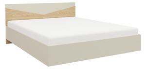 Zondo Bračni krevet 165 cm Avain (svijetlo bež + uljani hrast). 1087313
