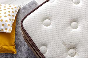 Woody Fashion Madrac, Bijela boja Bež Smeđa, Cotton 90x200 cm Single Size Luxury Soft Mattress