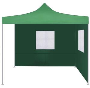 VidaXL Sklopivi šator s 2 zida 3 x 3 m zeleni