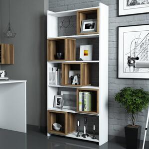 Zondo.hr Regal Babar (bijela + orah). Akcija -31%. 1088220
