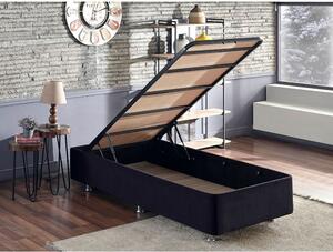 Woody Fashion Podnožje za jedan krevet, Crno, Ela Single - Black (90 x 190)