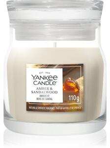 Yankee Candle Amber & Sandalwood mirisna svijeća Signature 110 g