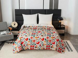 Prekrivač za krevet RETRO BIRD šareni Dimenzije: 170 x 210 cm