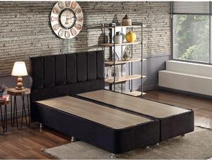 Woody Fashion Podnožje i uzglavlje duplog kreveta, Crno, Ela Double - Black (140 x 190)