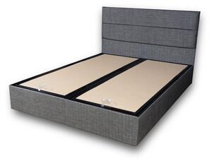 Woody Fashion Podnožje i uzglavlje duplog kreveta, Sivo, Silver - Grey (140 x 190)