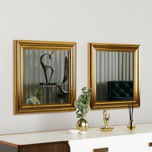 Woody Fashion Set ogledala (2 komada), Zlato, Bale - Gold