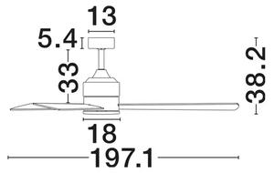 AXEL PLAFONSKI VENTILATOR IP20/BIJELI NL9952355