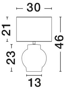 ZEMA STOLNA SVJETILJKA BIJELA/BEŽ E27 1X12W IP20 NL9001139