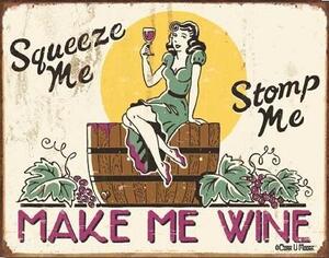 Metalni znak MOORE - make me wine