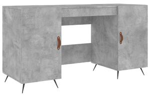 VidaXL Radni stol boja betona 140 x 50 x 75 cm od konstruiranog drva
