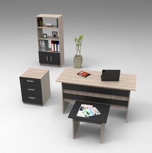 Zondo.hr Uredski set Vincent 11 (hrast + crna). Akcija -30%. 1089122