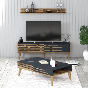 Zondo.hr Set za dnevni boravak Valencia (orah + antracit). Akcija -32%. 1089314