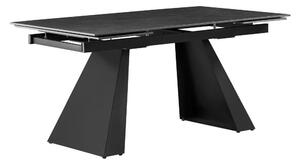 Zondo Blagovaonski stol na razvlačenje 160 SALAD (grafit + crna) (za 6 do 8 osoba). 1091465