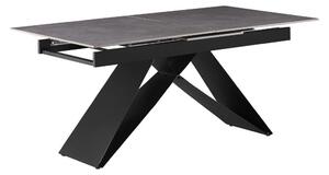 Zondo Blagovaonski stol na razvlačenje 160 MAJOR (beton + crna) (za 6 do 8 osoba). 1091458