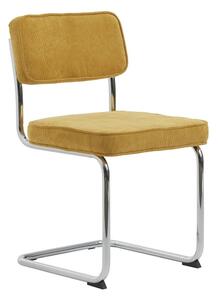 Žuta blagovaonska stolica od samta Rupert – Unique Furniture
