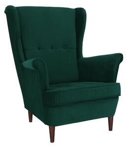 Zondo Fotelja LUFINO (zelena + orah). 1091533