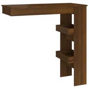 VidaXL Zidni barski stol boja hrasta 102x45x103,5 cm konstruirano drvo
