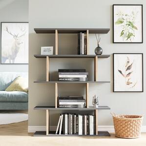 Zondo.hr Regal Makiso 1 (antracit + hrast). Akcija -27%. 1092834