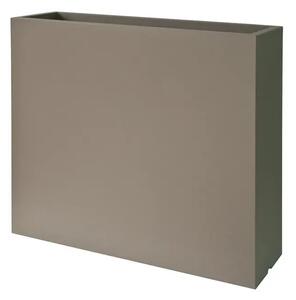 Žardinijera Dolomite 80 x 25 x h70 cm boja taupe - Smeđa - 51 - 70 cm - Umjetna masa - 71 do 90cm - DA