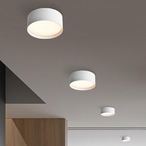 CMD LED stropna svjetiljka 9093, Ø 12 cm, bijela, IP44, metal, Bijela, Aluminij