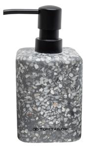 Sivi dozator sapuna od polyresina 270 ml Tom Tailor T-Terrazzo – Wenko