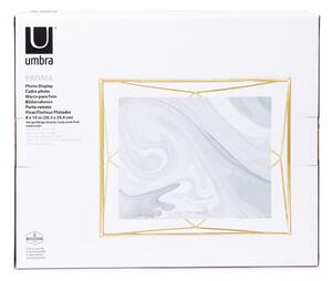 Metalni stojeći/viseći okvir u zlatnoj boji 25x30 cm Prisma – Umbra