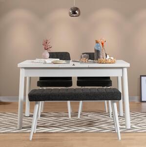 Zondo.hr Blagovaonski set Vlasta 4 (bijela + antracit) (za 4 osobe). Akcija -30%. 1093787