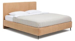 Senf žuti tapecirani bračni krevet s podnicom 160x200 cm Noira Slim – Bonami Selection