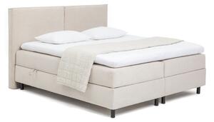 Bež boxspring krevet s prostorom za odlaganje 180x200 cm Elva Bold – Bonami Selection