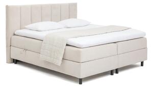 Bež boxspring krevet s prostorom za odlaganje 180x200 cm Elva Bold Line – Bonami Selection
