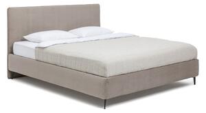 Smeđe-sivi tapecirani bračni krevet s podnicom 180x200 cm Noira Slim – Bonami Selection