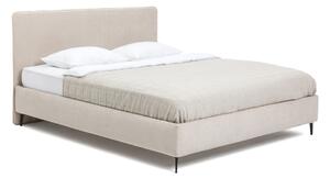 Bež tapecirani bračni krevet s podnicom 160x200 cm Noira Slim – Bonami Selection