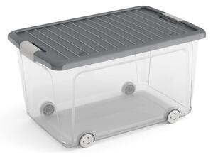 Plastična kutija za pohranu s poklopcem 56,5x39x31,5 cm W box L – KIS