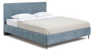 Plavi tapecirani bračni krevet s podnicom 160x200 cm Noira Slim – Bonami Selection