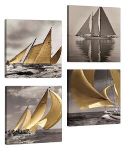 Ukrasna višedijelna slika Boats, 33 x 33 cm