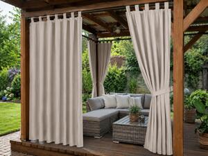 Vrtna zavjesa GARDIO ELEGANT vodootporna 150x220, svijetlo bež boje