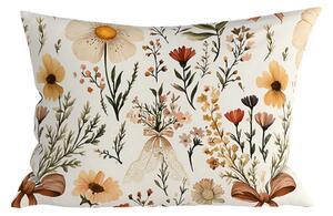 Poli pamučna jastučnica FLORAL RIBBON POLY 50x70 cm, krem