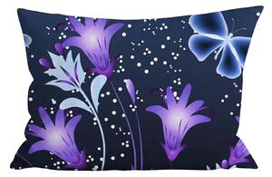 Jastučnica od mikrovlakana VIOLET BUTTERFLY 50x70 cm, tamno plava