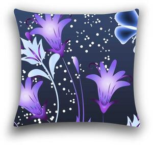 Jastučnica od mikrovlakana VIOLET BUTTERFLY 45x45 cm, tamno plava
