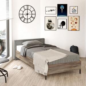 Zondo Jednostruki krevet 90 cm pjenami 1 (smeđa + siva) (s podnicom). 1094833