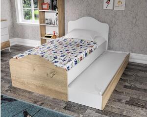Zondo Jednostruki krevet 90 cm Sabese 4 (hrast + bijela) (s podnicom). 1094830