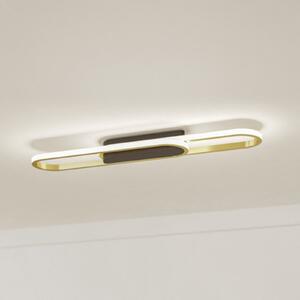 EGLO CONIVARENA LED stropna svjetiljka, crna/mesing, 69 cm, CCT, Crno, Dnevni boravak/blagovaonica, Metal