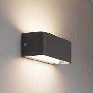 EGLO connect SANIA-Z pametna vanjska zidna LED svjetiljka, crna, IP55, prigušiva, Crno, Aluminij