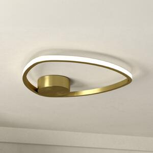 EGLO MOSCHELLA LED stropna svjetiljka, boja mesinga, Ø 38 cm CCT, Zlato / mjed, Dnevni boravak/blagovaonica, Metal