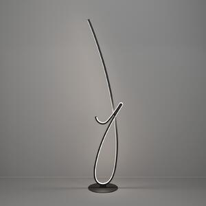 EGLO CARDONCITO LED podna lampa, crna, visina 130 cm, CCT, Crno, Dnevni boravak/blagovaonica, Metal