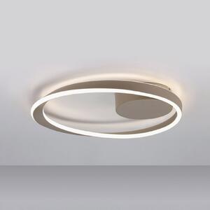 EGLO CAMEROTA LED stropna svjetiljka, bež, Ø 41 cm, daljinski upravljač, prigušiva, Bež, Dnevni boravak/blagovaonica, Aluminij