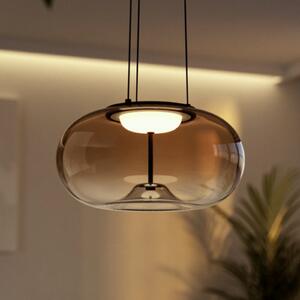 EGLO OPTICA 1 LED viseća svjetiljka, bronca/smeđa, Ø 38 cm, CCT, Smeđa / hrđa, Dnevni boravak/blagovaonica, Metal