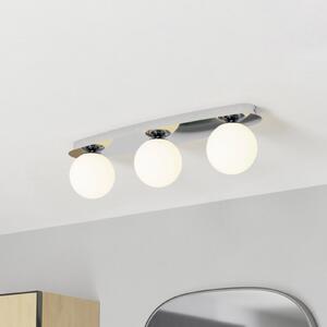 EGLO Stropna svjetiljka CASTROVIDO, krom, 58 cm, 3 svjetla, IP44, G9 LED, Krom, Dnevni boravak/blagovaonica, Staklo, Metak