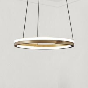 EGLO MEZZOMONTE LED viseća svjetiljka, bronca, Ø 48 cm, CCT, prigušiva, Bronca / stari mesing, Dnevni boravak/blagovaonica, Aluminij